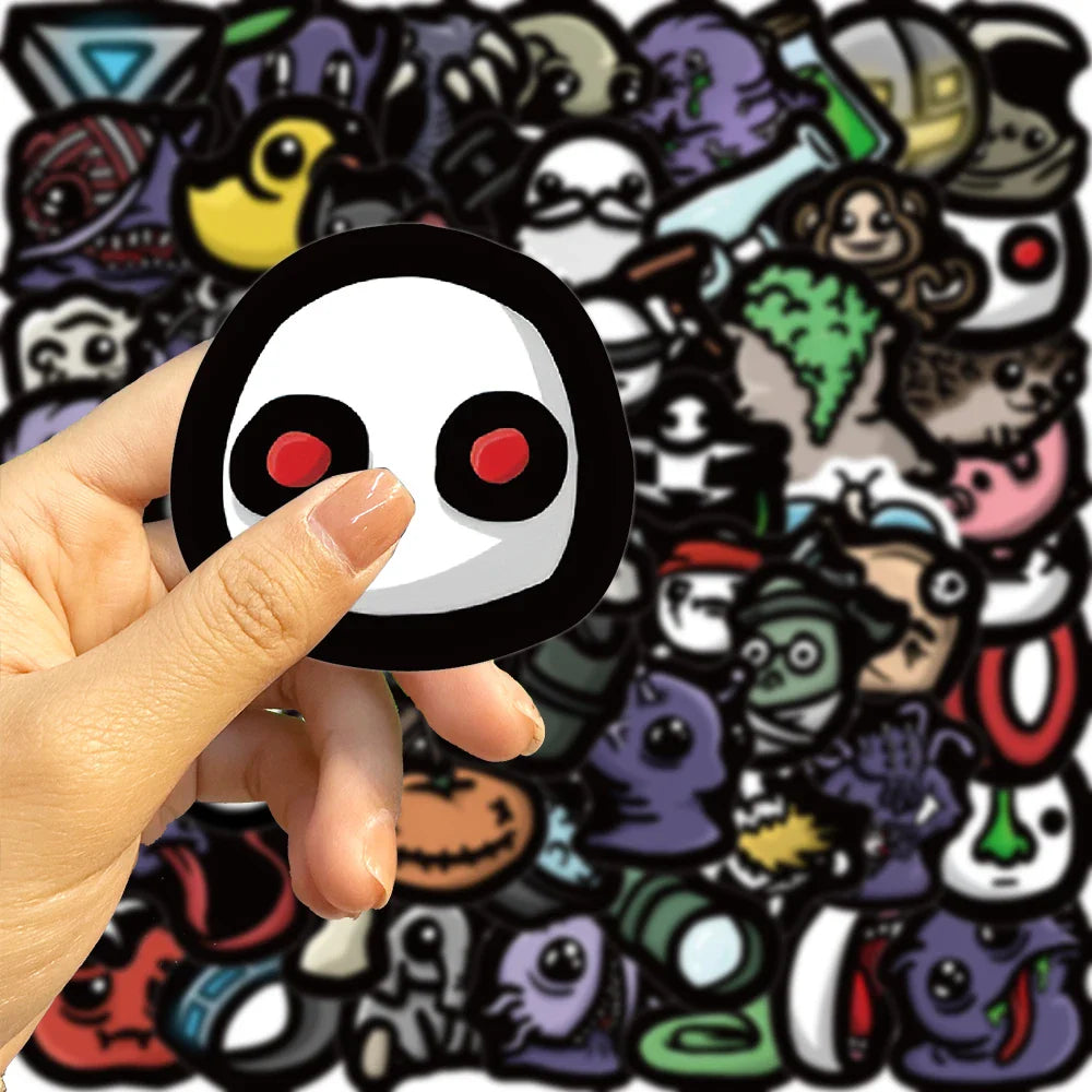 63pcs Brotato Game Desk Stickers Cartoon For Laptop Phone Guitar Luggage Waterproof Graffiti Vinyl Decals Kids Toys (ONLINE ORDER ONLY)