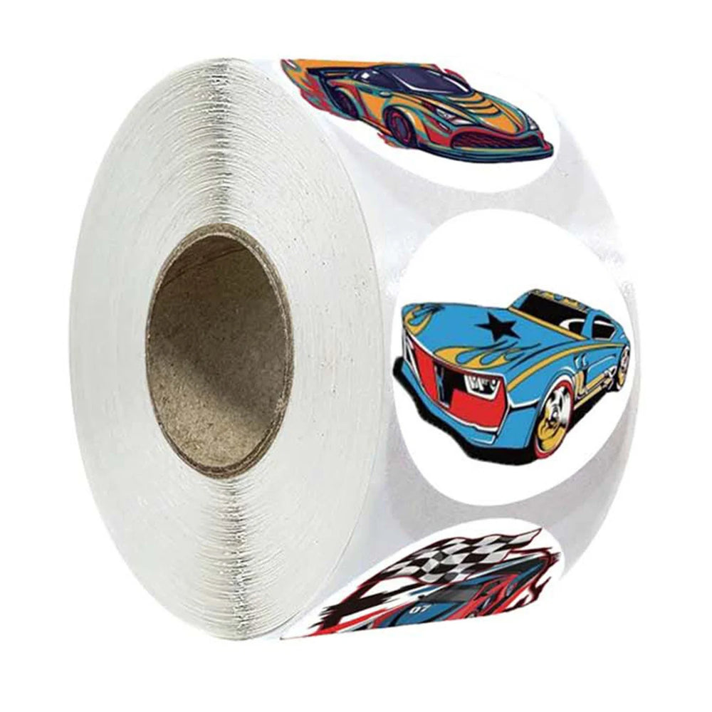 100-500pcs Car Toy Cars and Vehicles Shaped Sticker Decoration Gift Box Sticker Label Stationery Sticker 2.5cm/1inch (ONLINE ORDER ONLY)
