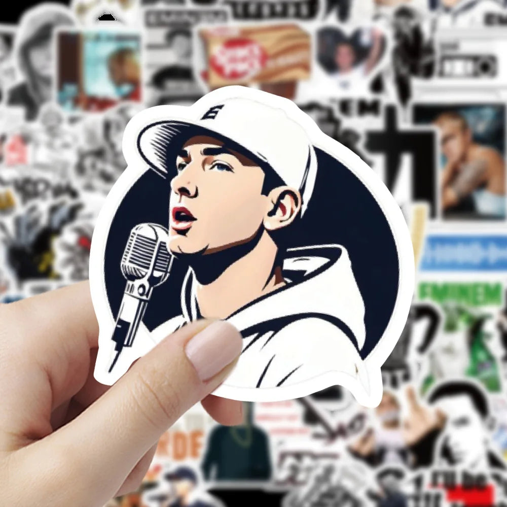 Killer White Detroit Rapper Eminem Sticker Pack (ONLINE ORDER ONLY)