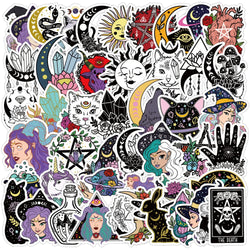 Mysterious Wizard Witch Stickers PVC Waterproof Skateboard Notebook Graffiti 10/30/50PCS (ONLINE ORDER ONLY)