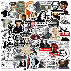 50pcs Funny Famous Person Meme Celebrity Stickers Water Bottle Sticker Luggage Laptop Guitar Phone Waterproof Vinyl Decals (Online Order Only)