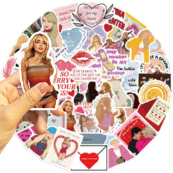 Sabrina Carpenter Stickers Set: DIY Skateboard, Fridge, Laptop, Phone Decor (ONLINE ORDER ONLY)