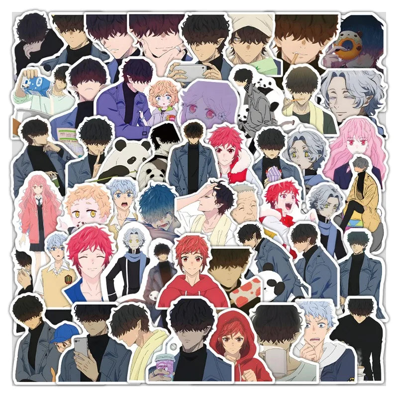 50pcs Villain Cartoon Sticker Pack for Luggage, Water Bottles, Phones, Laptops, Scooters, Refrigerators (Online Order Only)