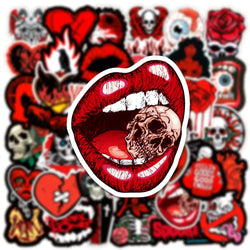 Horror Gothic Skull Stickers Waterproof Decals for Motorcycle Laptop Phone Car (Online Order Only)