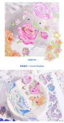 3Pcs Jellyfish Rose Butterfly Laser Sticker DIY Scrapbooking Happy Planning Photo Album Deco Stickers Art Kawaii Stationery (ONLINE ORDER ONLY)