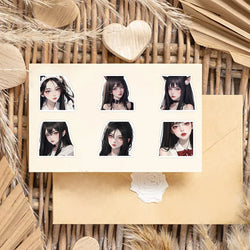 50pcs Ins Girl Graffiti Stickers Aesthetic Cartoon Decals For Laptop Luggage Skateboard Phone Sticker Kids Waterproof Toys (ONLINE ORDER ONLY)