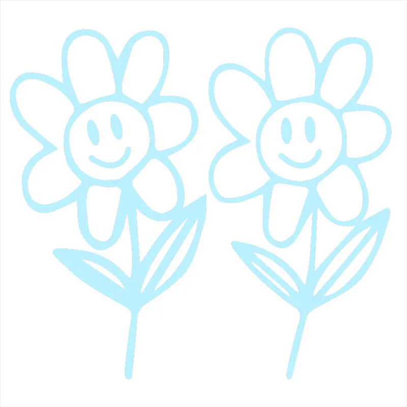 Flower Buds Car Sticker Plant Interior Decoration Rear View Mirror Fashion Stickers Creative Sport PVC Vinyl Decals (ONLINE ORDER ONLY)