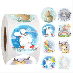 500pcs/roll Reward Stickers For Kids Children Kindergarten School Encouragement Students Games Toy Animals Stationery Labels (ONLINE ORDER ONLY)