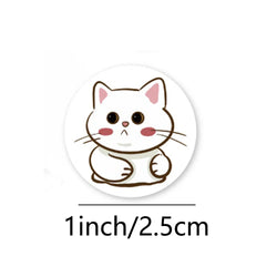 100-500pcs Cartoon Animals Sealing Sticker DIY Laptop Decals Decoration Sticker Reward Gift Toys Stationery (Online Order Only)