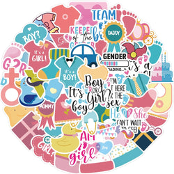 52PCS Ins Style Baby Stickers Cute For Gift DIY Kids Notebook Luggage Motorcycle Laptop Refrigerator Decals Graffiti sticker (Online Order Only)