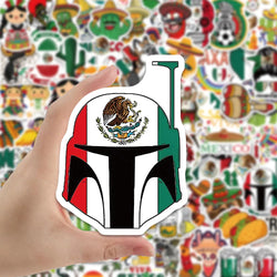 60/120Pcs Wild Food Mexico Style Cartoon Lable Stickers for Car Helmet Luggage Bicycle Guitar Decal Notebook Skate Trunk (ONLINE ORDER ONLY)