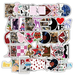 Retro Downtown Girl Stickers - Cute Cartoon Decals for Laptop, Scrapbook, Phone, Suitcase - 10/30/60pcs (ONLINE ORDER ONLY)