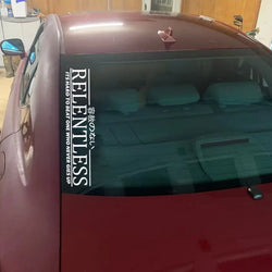 Relentless JDM Stickers For Car Sticker Drift Stance Anime Exterior Motivation After The File Glass Decoration Vinyl Decals (ONLINE ORDER ONLY)