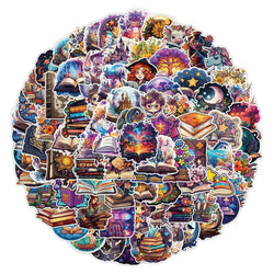10/30/50/100pcs Funny Gothic Magic Witch Cartoon Stickers Aesthetic Decals Fridge Phone Car Graffiti Sticker Kids Classics Toy (ONLINE ORDER ONLY)