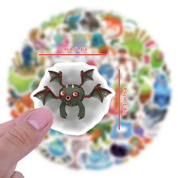 10/30/60PCS My Singing Monster Stickers Funny Music Game Sticker Scrapbook DIY Laptop Guitar Car Bike Skateboard Graffiti Decals (ONLINE ORDER ONLY)