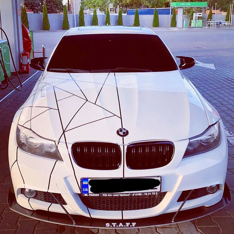 JDM Movement Car Sticker For Full Body Car Decoration Competition Style Striped Sticker Accessories Die Cutting PVC Vinyl Decals (ONLINE ORDER ONLY)