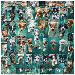 50pcs Funny Cute Animals Aesthetic Swimning Dogs Stickers Decals For Laptop Water Bottle Luggage Notebook Waterproof Graffiti (ONLINE ORDER ONLY)