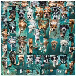 50pcs Funny Cute Animals Aesthetic Swimning Dogs Stickers Decals For Laptop Water Bottle Luggage Notebook Waterproof Graffiti (ONLINE ORDER ONLY)