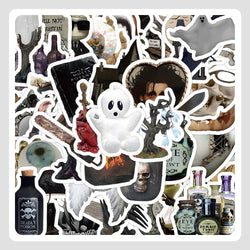 Ghost Skeleton Horror Cartoon Stickers for Phone Laptop Luggage Skateboard Decals (Online Order Only)