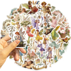10/30/50PCS Oil Painting Elf Fairytale Cute Angel Stickers Decoration Skateboard Laptop Bike Suitcase Wall Decals Cartoon Toys (ONLINE ORDER ONLY)
