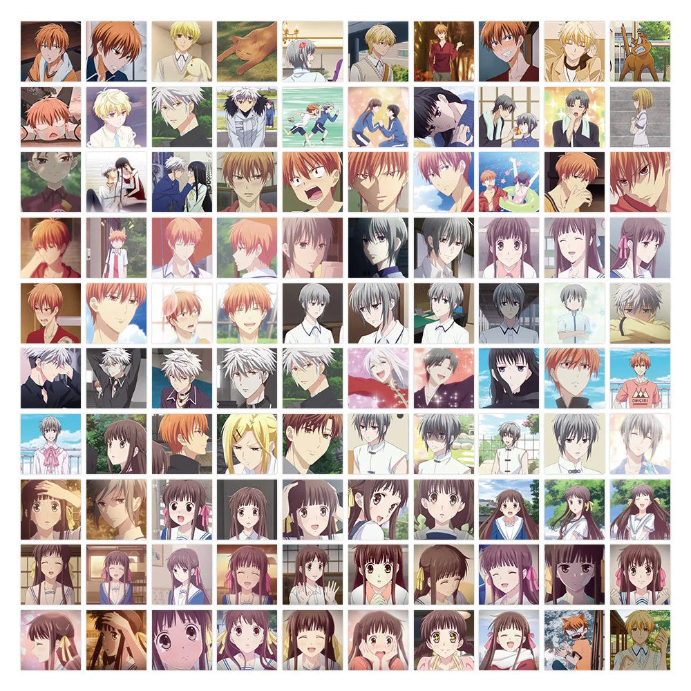 10/30/50/103PCS Fruits Basket Stickers Anime Sticker DIY Scrapbook Luggage Laptop Car Bike Skateboard  Cartoon Decals Kids Toy (ONLINE ORDER ONLY)