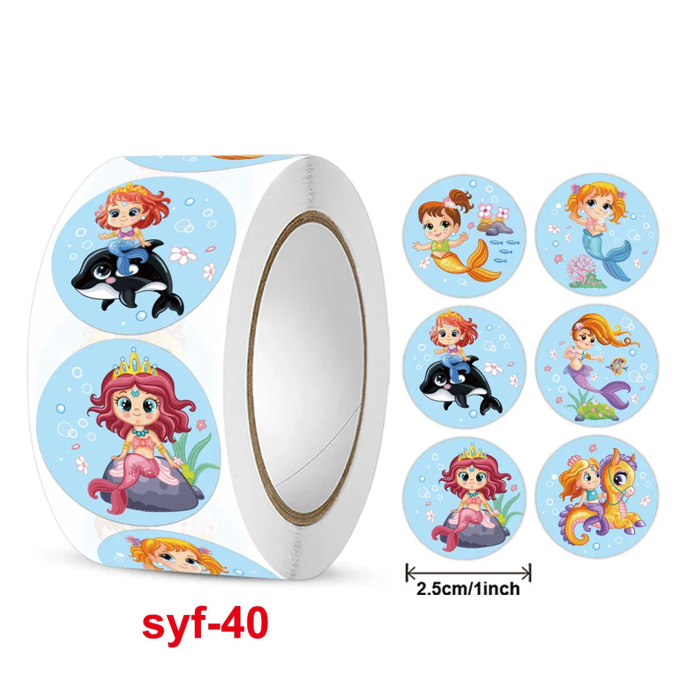 New  Sticker  Dog Cat Kids Reward Sticker Yellow Labels Happy Animal dog   Sticker Kids Toys School Teacher Student Stationery (Online Order Only)