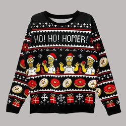 Simpsons Ugly Christmas Sweater - Ho! Ho! Homer! (ONLINE ORDER ONLY)