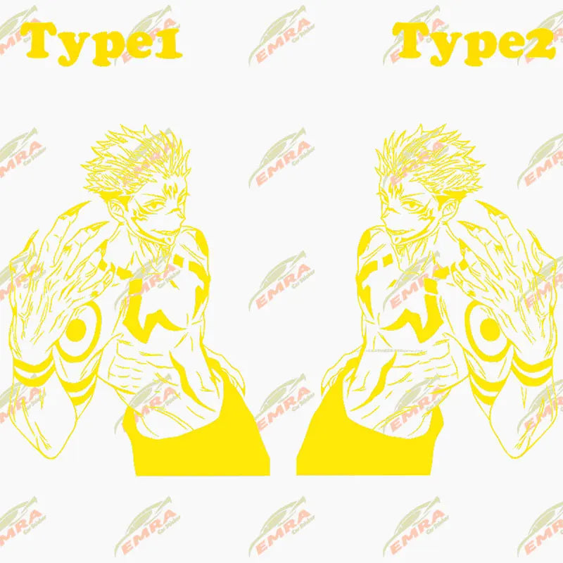 Anime Large Stickers For Car Sticker Handsome Boy Window Body Hood Decoration Die Cutting Waterproof Prevent PVC Vinyl Decals (ONLINE ORDER ONLY)