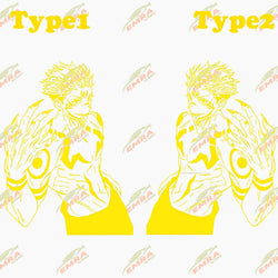 Anime Large Stickers For Car Sticker Handsome Boy Window Body Hood Decoration Die Cutting Waterproof Prevent PVC Vinyl Decals (ONLINE ORDER ONLY)