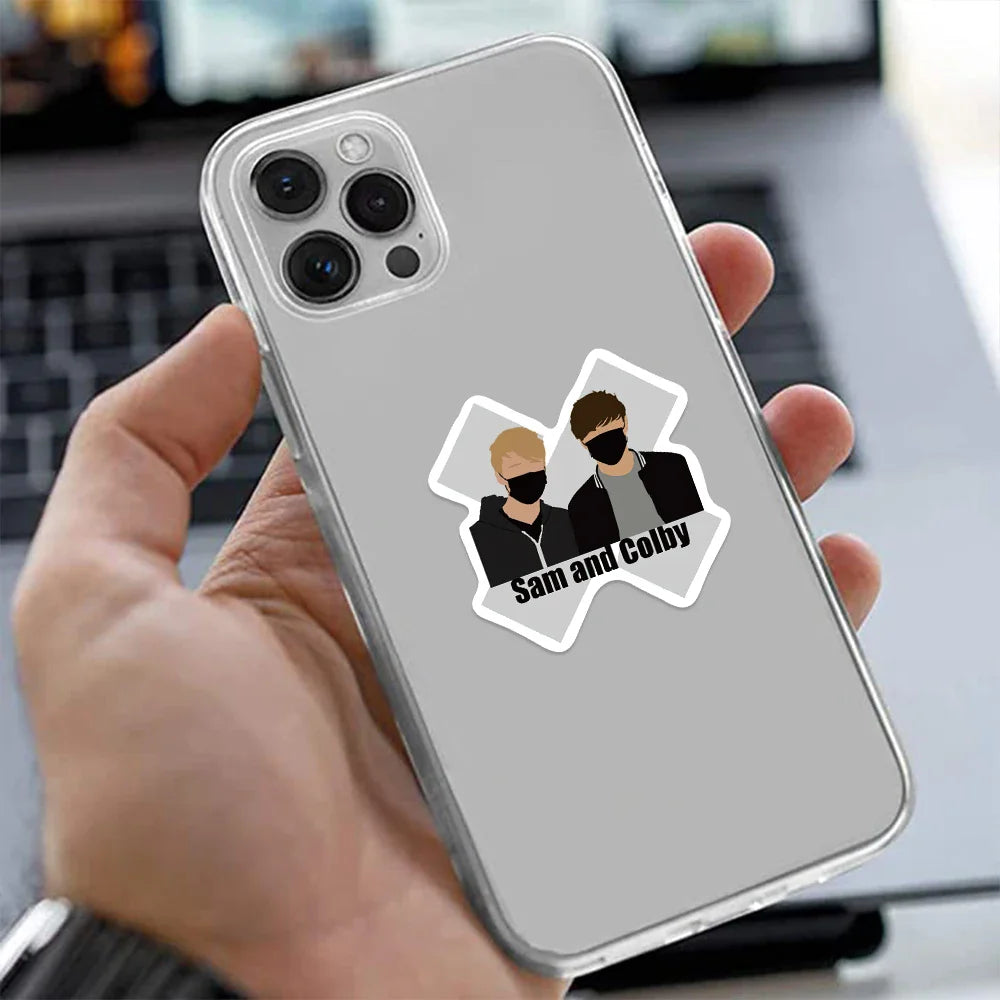 50pcs Sam and Colby Graffiti Stickers For Suitcase Skateboard Laptop Luggage Phone Car Styling DIY Sticker Decals (ONLINE ORDER ONLY)