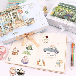 50PCS Cute Animal Ferret Sticker Waterproof Decoration DIY Scrapbook Cup Laptop Luggage Helmet Kids Toy Decal (ONLINE ORDER ONLY)