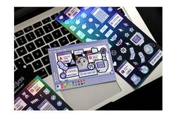 Korea Ins Sweet Love Chain Dialog Decorative Stickers Hand Account Idol Card DIY Material Sticker Personalized Kawaii Stationery (ONLINE ORDER ONLY)