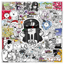 Battle Cats Stickers Cartoon Game Decals for Laptop Phone Guitar Car Bike Skateboard (Online Order Only)