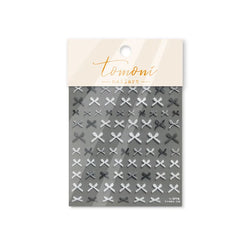 Chic Shiny Lace Pink Black White Bowknot Pearl Rhinestones Charming 3D Self Adhesive Nail Art Decoration Sticker Manicure Decals (Online Order Only)