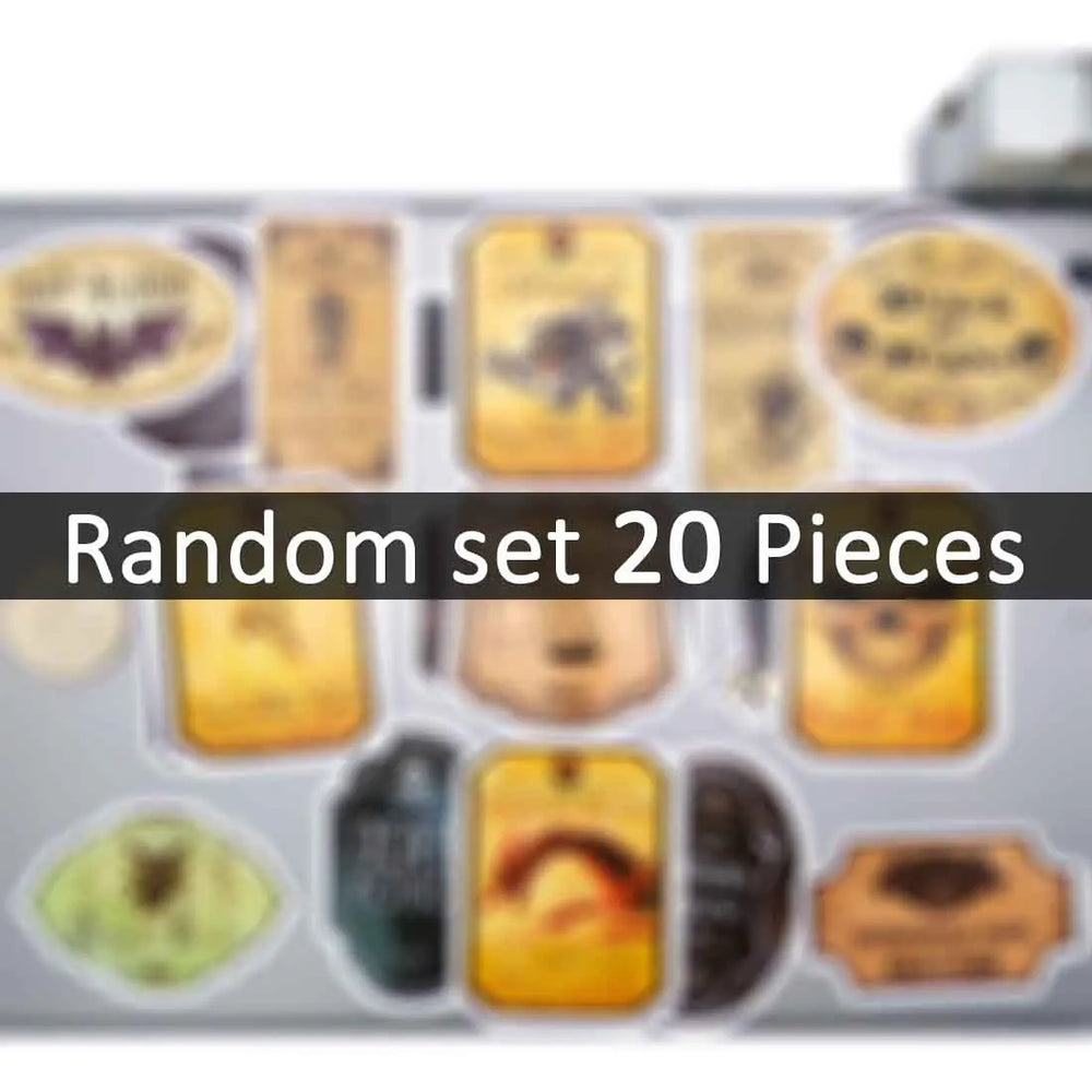 20/30/50Pieces Retro Alchemy Funny Halloween Magic Potion Label Stickers for Bottle Scrapbook Luggage Phone Laptop Sticker Toys (Online Order Only)