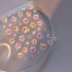 Fireworks Bloom Romantic Starry Sky Goldfish Metallics Color Gradient Self Adhesive Nail Art Stickers Halo Dyeing Manicure Decal (ONLINE ORDER ONLY)