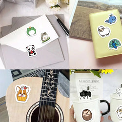 100-500pcs Animals Pandas Cartoon Graffiti Stickers DIY Phone Guitar Laptop Notebook Suitcase Waterproof Sticker Kids Toy (Online Order Only)