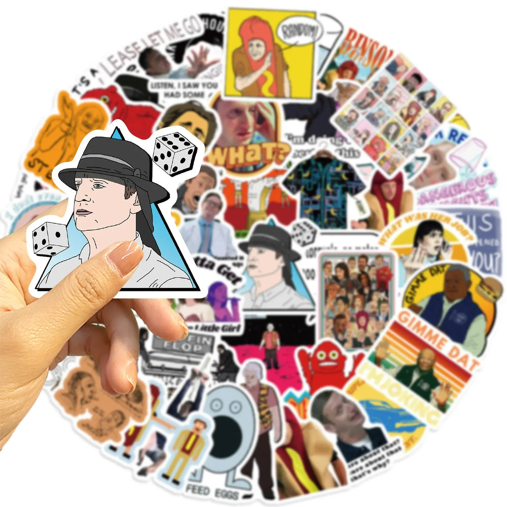 50pcs I Think You Should Leave Stickers Waterproof Stickers Decals For Car Motorcycle Laptop Luggage Water Bottle Decor (ONLINE ORDER ONLY)