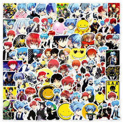 Assassination Classroom Cartoon Stickers for Luggage, Laptop, Phone, Guitar, Car, Bike, Skateboard - 10/30/50PCS (ONLINE ORDER ONLY)