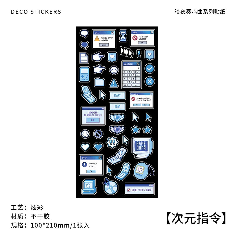 Korea Ins Sweet Love Chain Dialog Decorative Stickers Hand Account Idol Card DIY Material Sticker Personalized Kawaii Stationery (ONLINE ORDER ONLY)