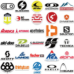 10/30/50PCS Cool Ski, Skate, and Snowbord Brand Logo Sticker Packs (ONLINE ORDER ONLY)