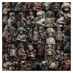 Cartoon Horror Doll Stickers PVC Waterproof Skateboard Notebook Graffiti Toy (Online Order Only)