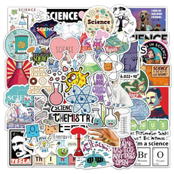 Chemistry Lab Stickers: Funny Science Graffiti for Scrapbooking, Laptop, Phone, Suitcase, Helmet (10/50/100pcs) (ONLINE ORDER ONLY)