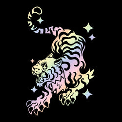 Beast of Prey Tiger Car Stickers for Window Decoration Notebook Outdoor Sticker External Accessories Waterproof PVC Vinyl Decals (ONLINE ORDER ONLY)
