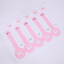 50-100pcs Pink Bear Thank You Stickers Seal Labels Small Business Packaging Sticker for Envelopes Seal Gift Box Decorations (Online Order Only)