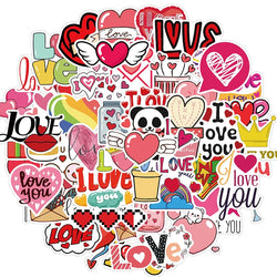 10/30/50PCS Cute Love Sticker Aesthetic Children's PVC Sketchbook Decoration Scrapbooking School Stationery Supplies for Kids (Online Order Only)