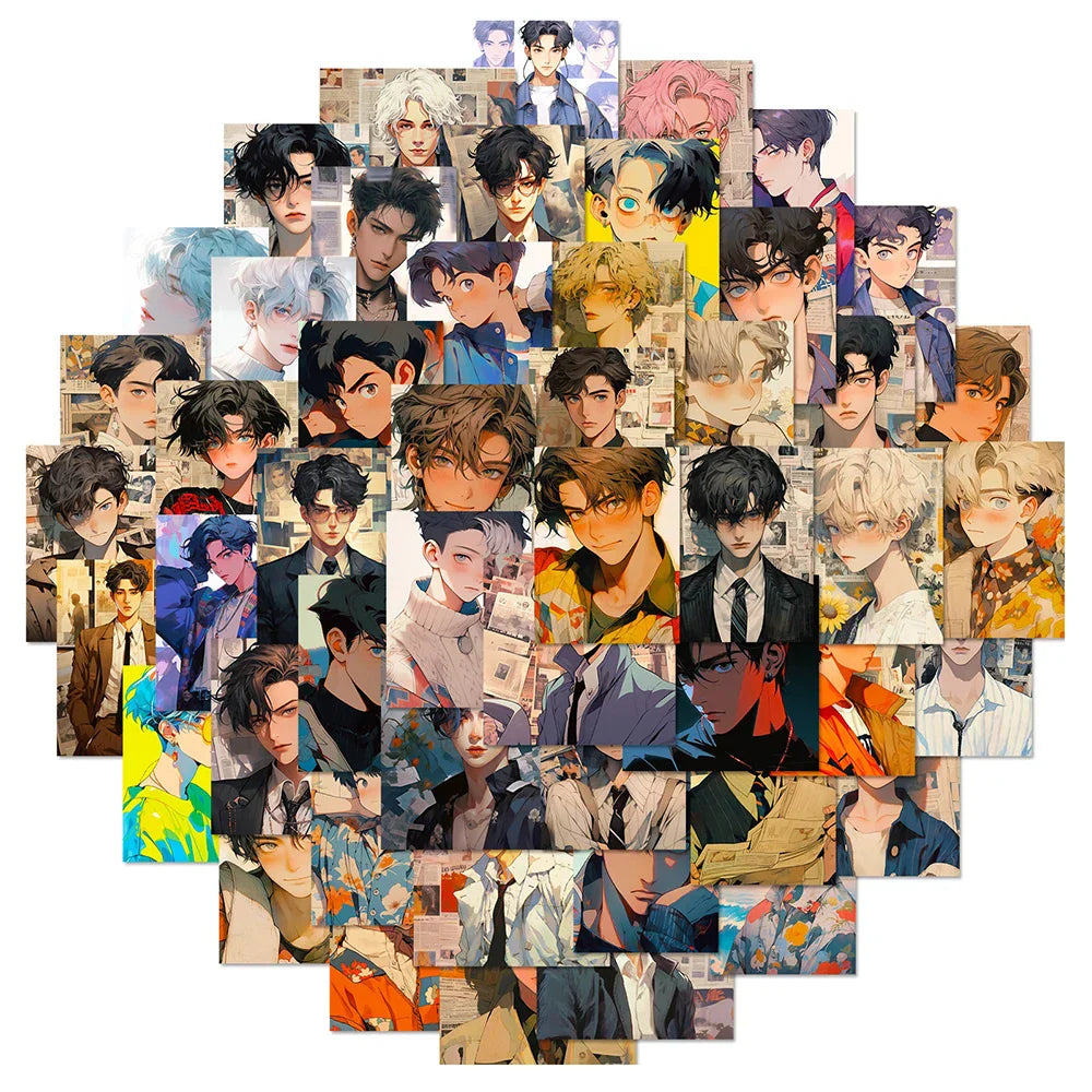 Anime Aesthetic Stickers Pack - Laptop, Skateboard, Luggage, Motorcycle Decals (Online Order Only)