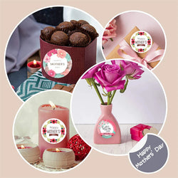 100-500pcs New Round Shape 100pcs Happy Mother's Day Gifts Label Sticker Kraft Happy Birthday Gifts Label Tag (ONLINE ORDER ONLY)