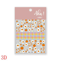 1Pc Sweet Cute Fresh Red Cherry Pattern Nail Stickers Self Adhesive Fruit Design Decals Women & Girls Homemade Manicure Supplies (ONLINE ORDER ONLY)
