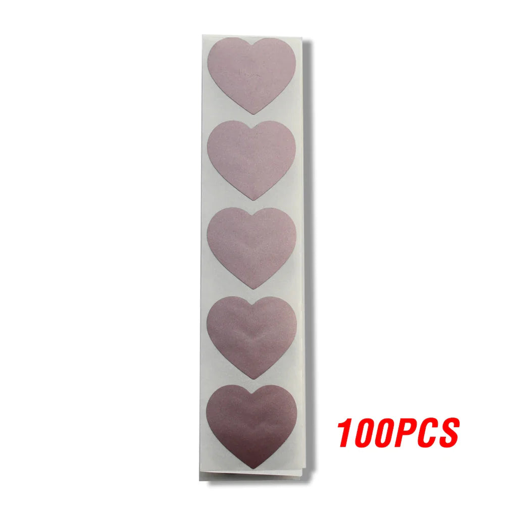 100-300pcs Heart Shape Labels Sticker 3 Colors Scratch Off Stickers DIY Handmade For Game Scratch Sticker Labels Stationer (ONLINE ORDER ONLY)
